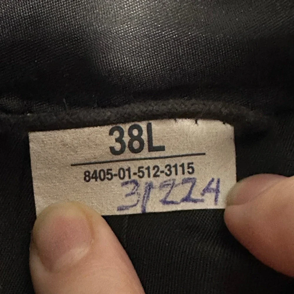 Crown‎ Clothing USMC Dress Blues Jacket Mens 38L Blue Excellent Poly Wool Coat